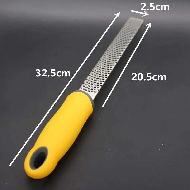 Stainless Steel Cheese Grater and Lemon Zester Gringer Cutter with Non-slip Comfort Handle with Cover