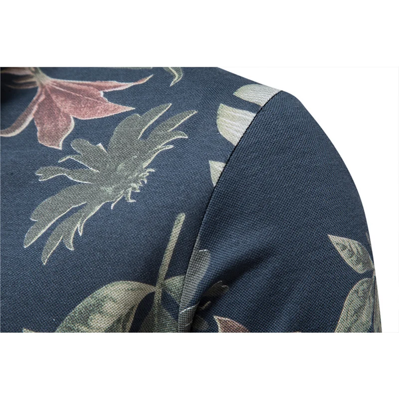 Summer Cotton Hawaii printed Polo Shirts for Men Short Sleeve Quality Casual Social Men's Polo T Shirts Men Clothing