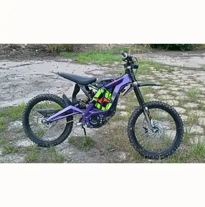 2024 Hot sell  6000w motorcycle light bee X  60v 40AH electric dirt bikes sur ron  full suspension ebike