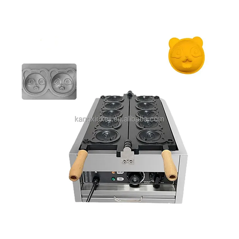 Electric Ice Cream Crispy Taiyaki Maker Bear Panda Waffle Machine