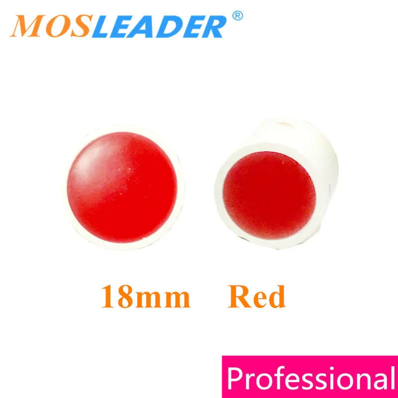 Mosleader 100pcs 18mm Flat tube display Red turn red Round Circle led display Indicator led Game player recreational machine led