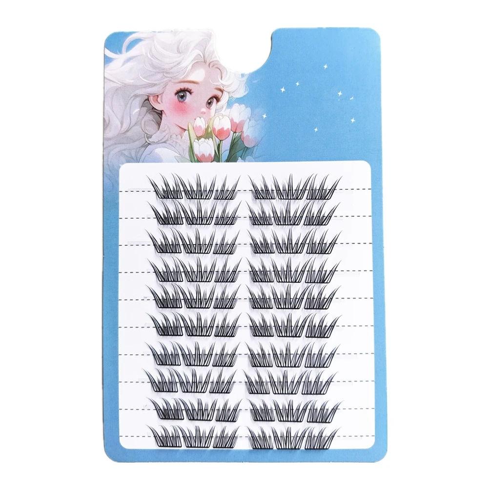 شريحة صغيرة خفيفة رمش تمديد رموش العين الشخصية ماكياج المهنية العنقودية الفردية تطعيم الرموش الصناعية الحلوة