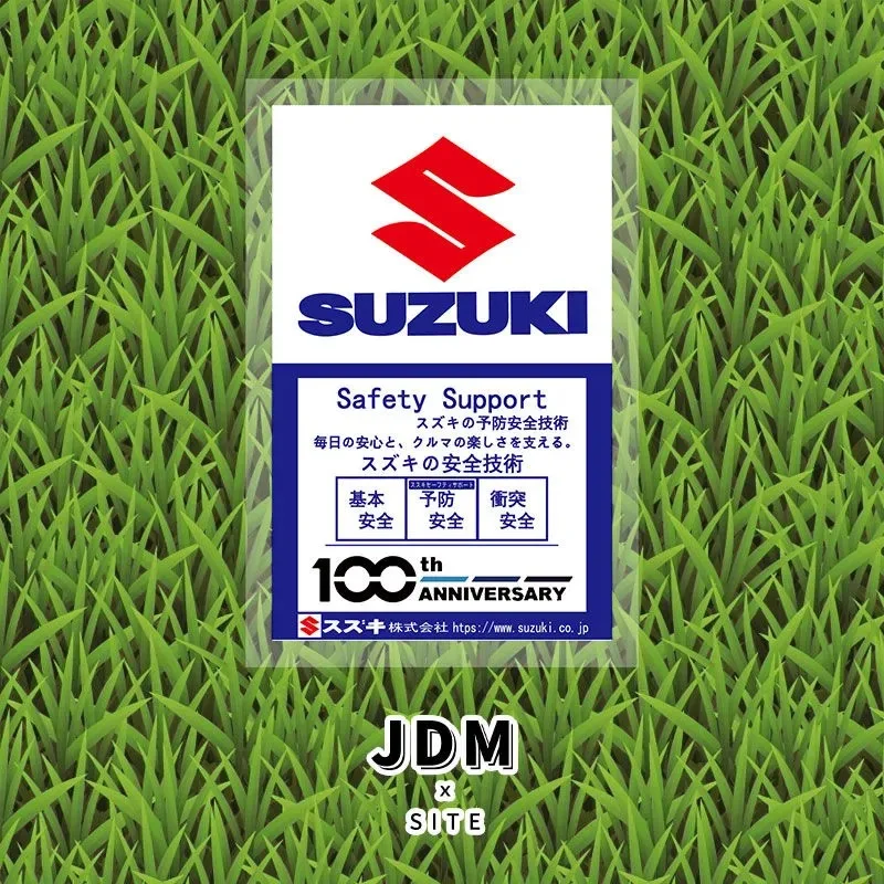 

For Suzuki JDM Static Cling Windshield Sticker - Waterproof Decorative Decal for Swift, Dipper & More (Bumper/Window Vinyl)