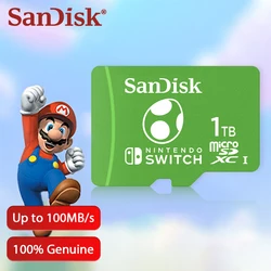 SanDisk Micro sd memory card 64GB microSDXC For Nintendo Switch game Storage128GB 256GB Up to100Mb/s 512GB Switch Memory Card