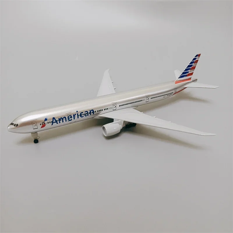 19cm USA Air American AA Airlines Boeing 777 B777 Airways Alloy Metal Airplane Model Diecast Air Plane Model & Wheels Aircraft