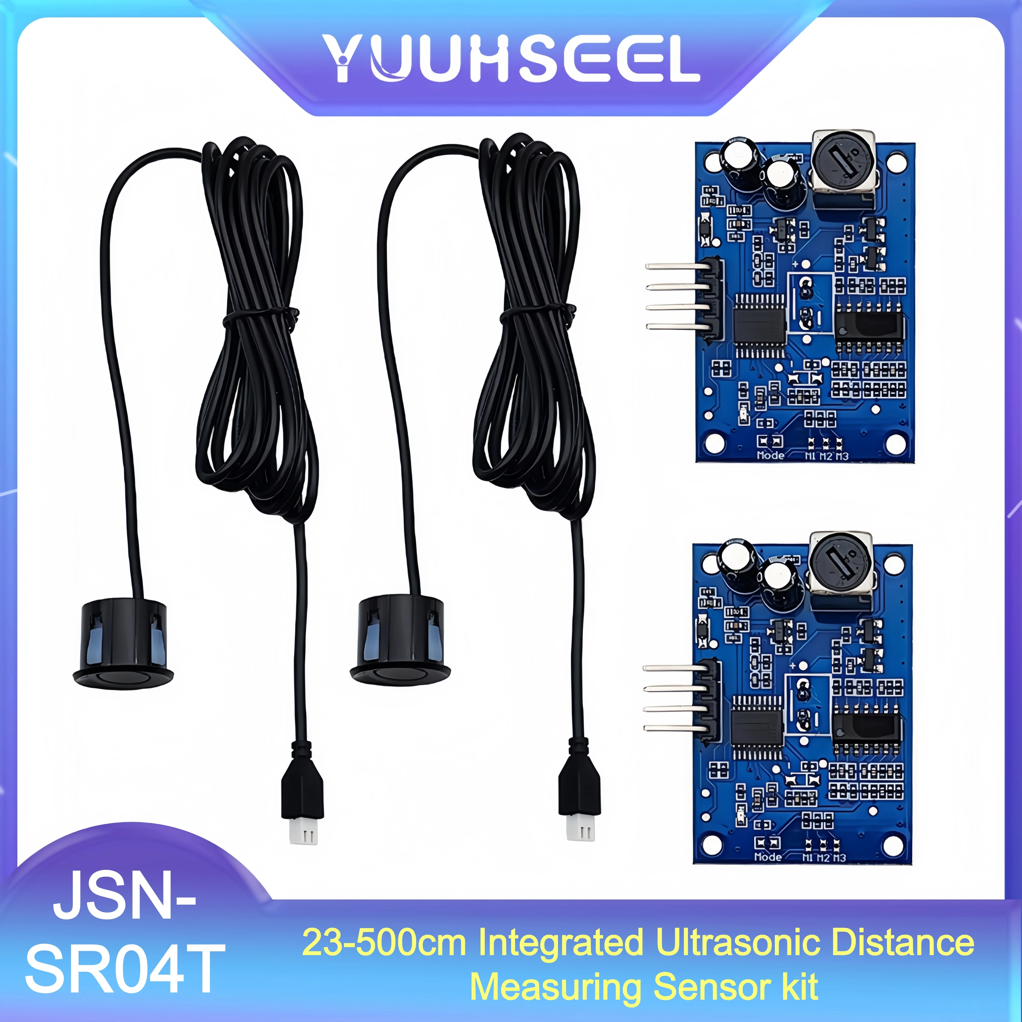 Ultrasonic Distance Sensor - 2 Adet JSN-SR04T Entegre Ultrasonik Mesafe