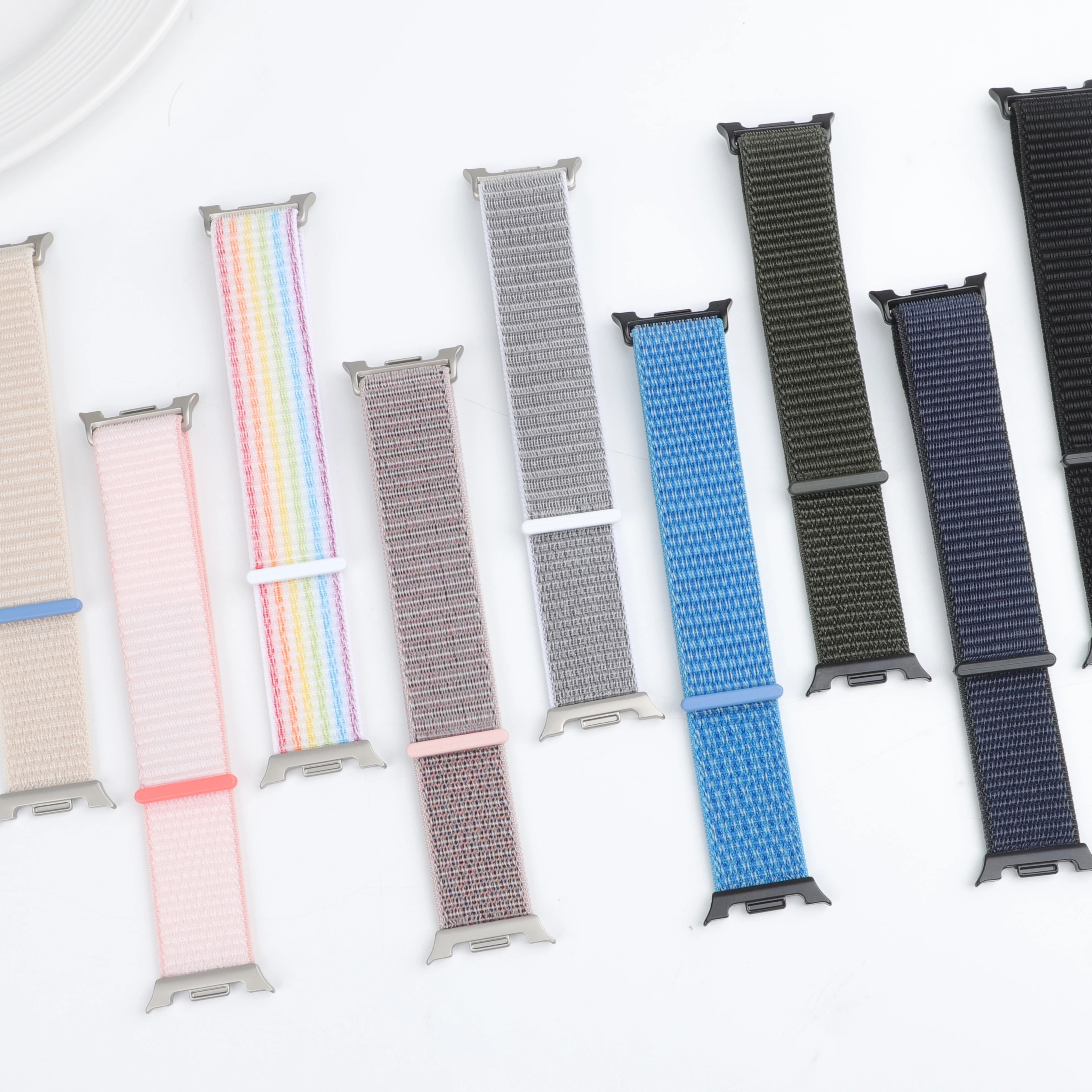 Nylon-Schlaufe für Samsung Watch 9/8 Classic Armband 40mm 44mm 46mm Zubehör Sport Elastisches Band Armband Correa Galaxy Watch 8 Riemen – Detail 1