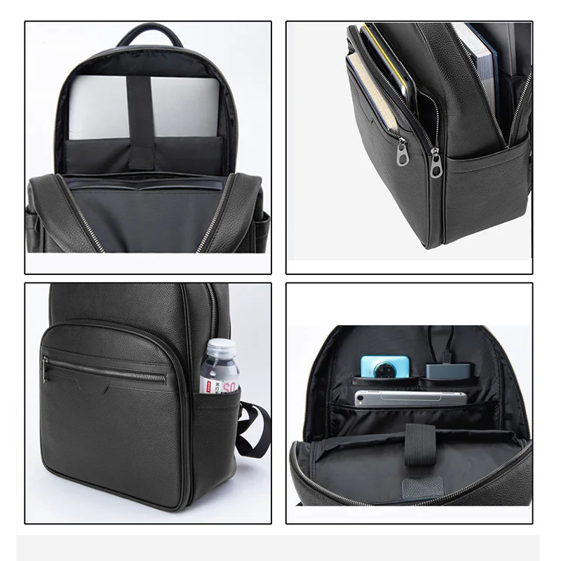 New Brand Genuine Leather Men Backpacks Fashion Real Natural Leather Student Backpack Boy Luxury Computer Laptop Bags - AliExpress 1524 New Brand Genuine Leather Men Backpacks Fashion Real Natural Leather Student Backpack Boy Luxury Computer Laptop Bags - AliExpress 1524