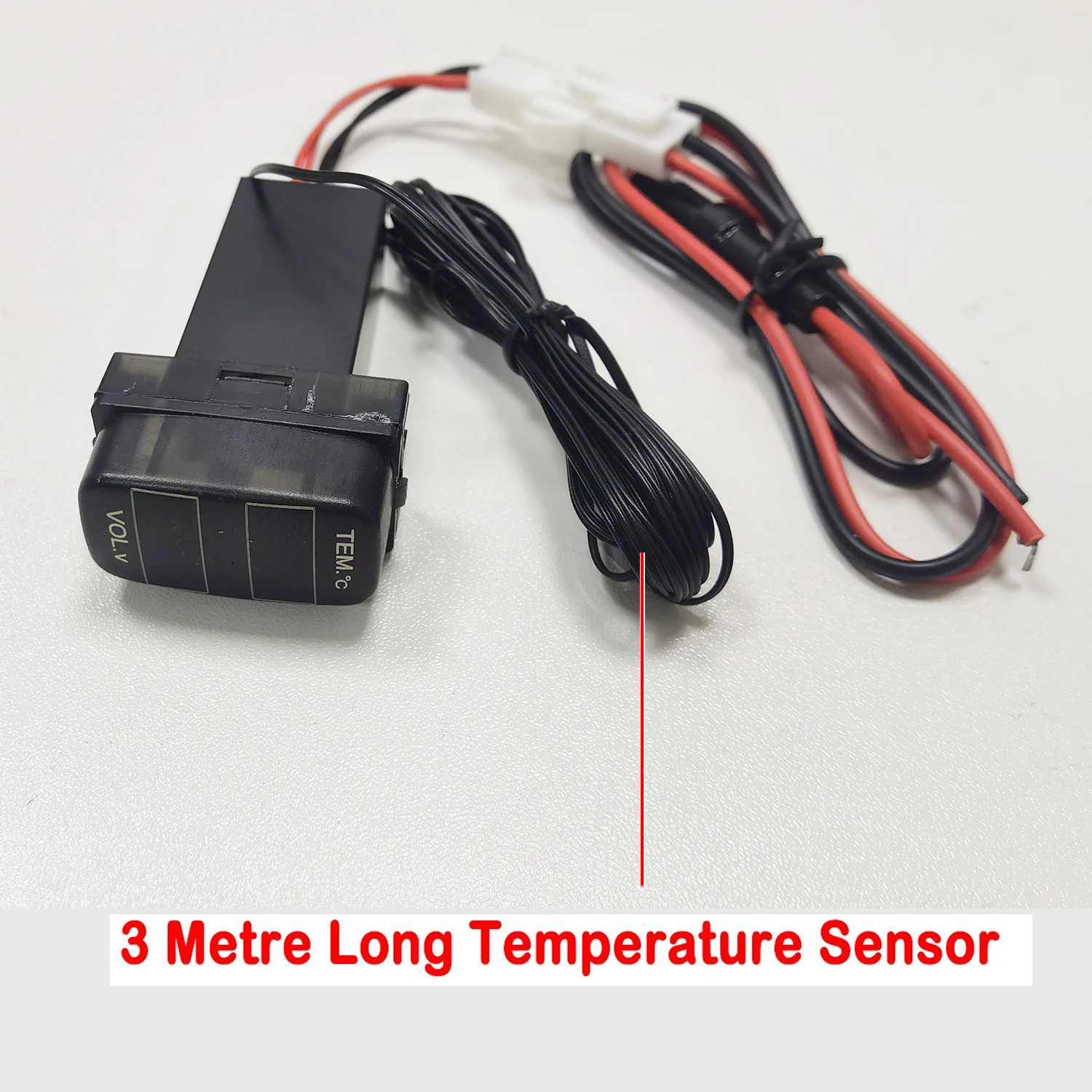 Car Voltmeter, USB Charge Port (5V 2.1A), Battery Monitor for Mitsubishi, ASX, Lancer, Outlander, Pajero