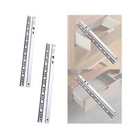 Drawer Slides Side Mount Hardware Two Way Steel Heavy Duty Guide Glides Metal