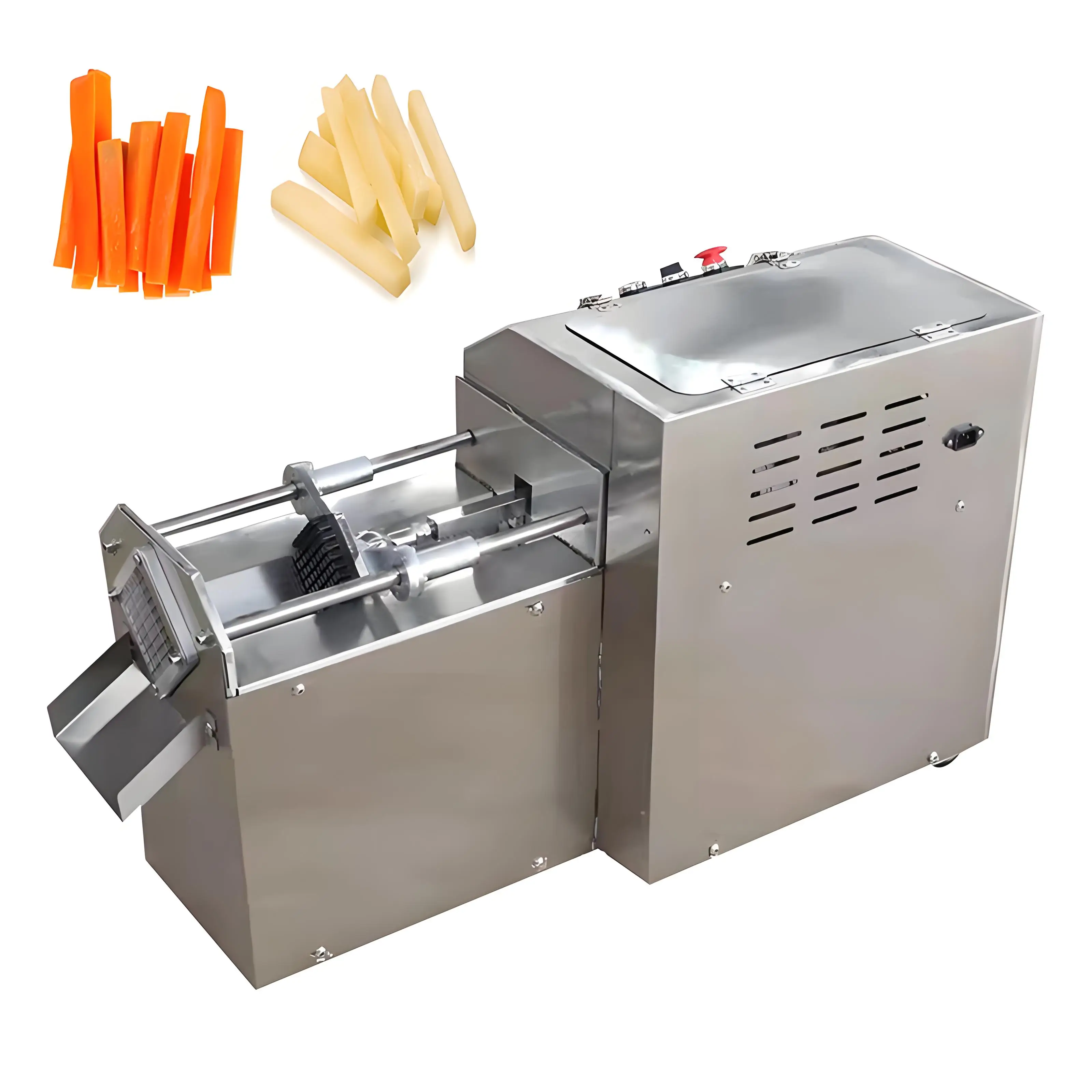 VBJX Affettatrice elettrica professionale industriale per patate e carote in acciaio inossidabile