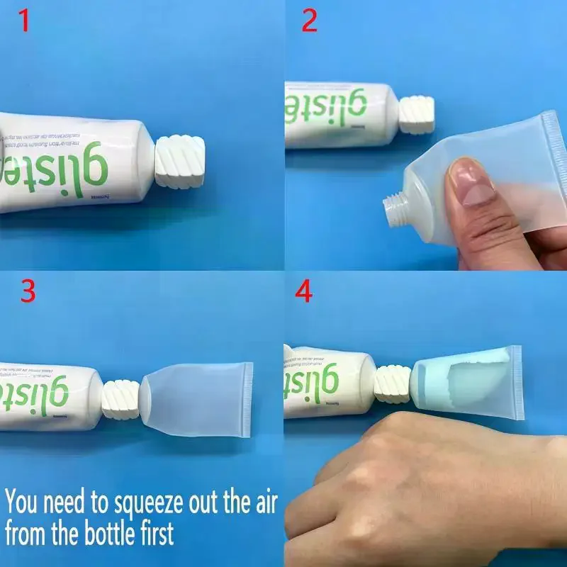 3/6/9/18/27pcs Travel Bottles,Bottle Adapters,Convenient Toothpaste Facial Cleanser Refill Home Additions.Travel Toiletry Set