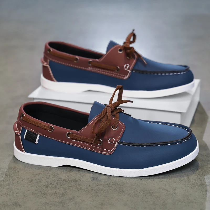MAEDEF Men's Shoes Loafers Casual Shoes Comfortable Lightweight Breathable Flats Walking Shoes Anti Slip Male Leisure Loafers