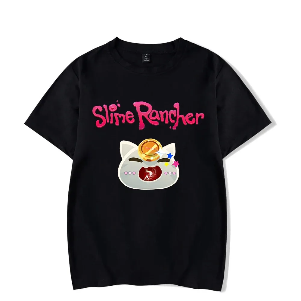 Kawaii Anime Slime Rancher T-shirt Modal O-Neck Boy Girl T Shirt Summer Short Sleeve Streetwear Simulation Game Tops