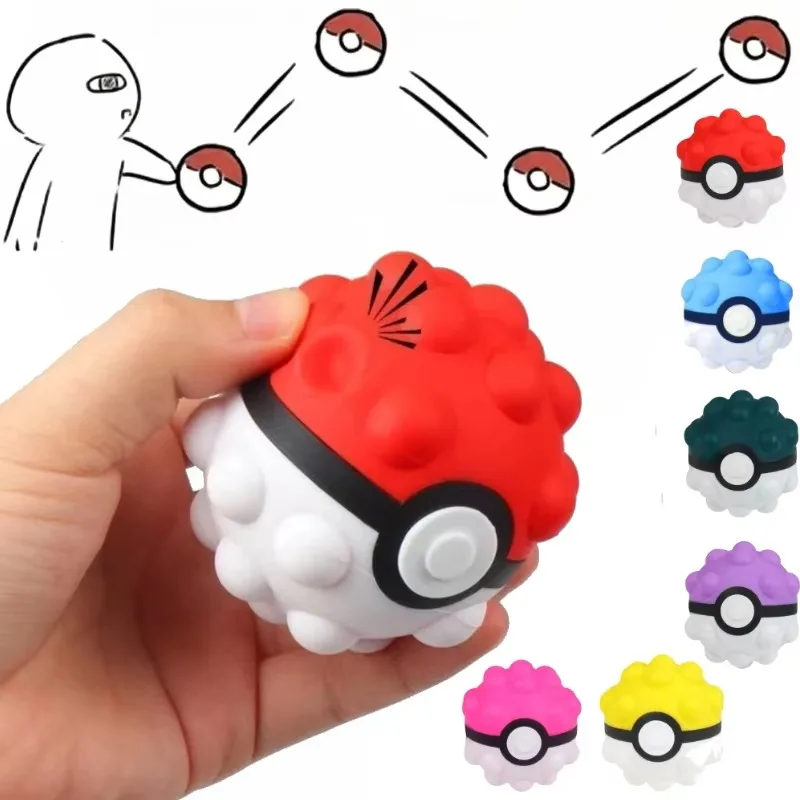 6styles Mini Ball Decompression Toys Cute Anime Figure Cosplay Prop Bathroom Supplies Pinching Chronic Rebound Stress Ball Gifts