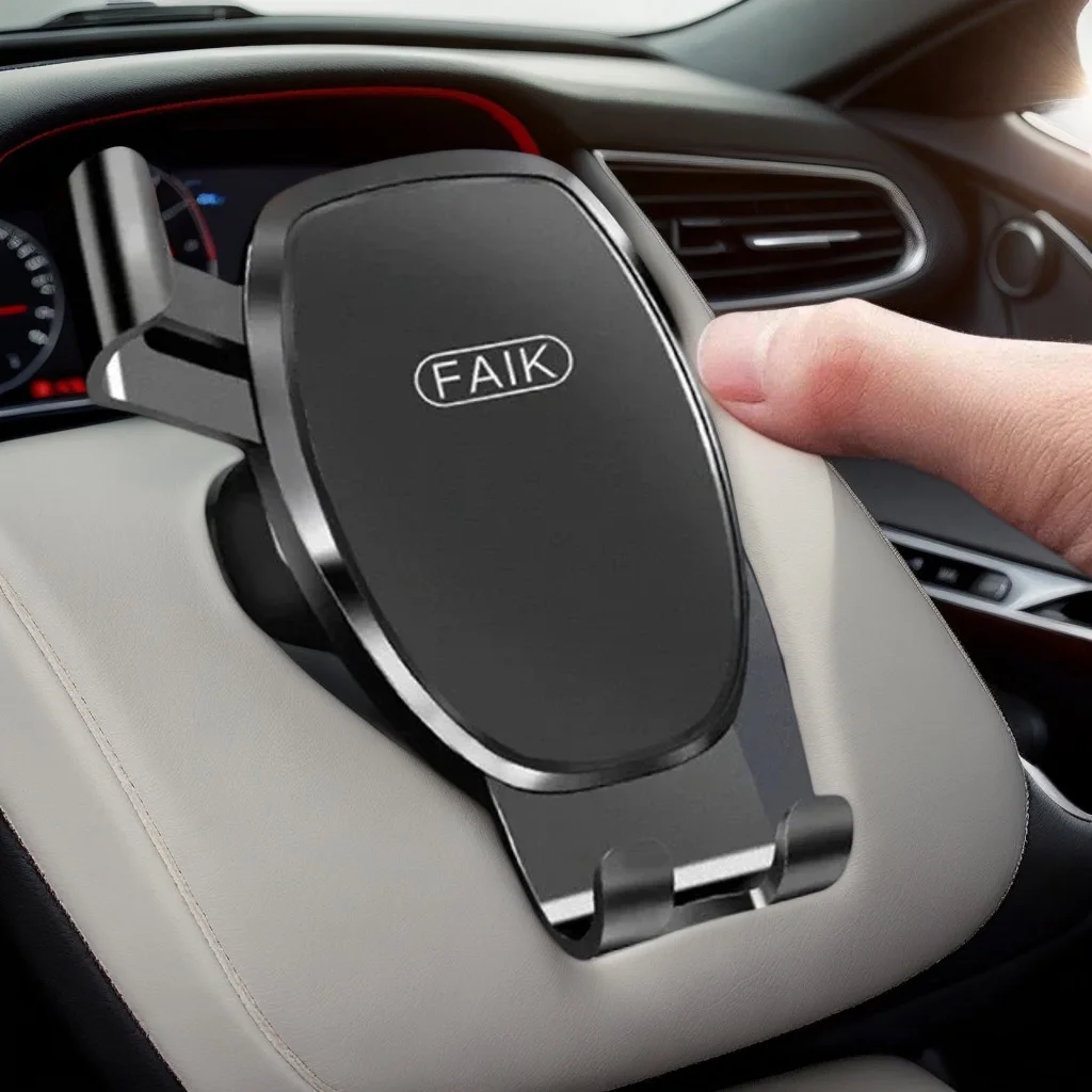 

Air Outlet Gravity Induction Car Phone Holder - Triangular Mirror Bracket for Secure Mounting (Universal)