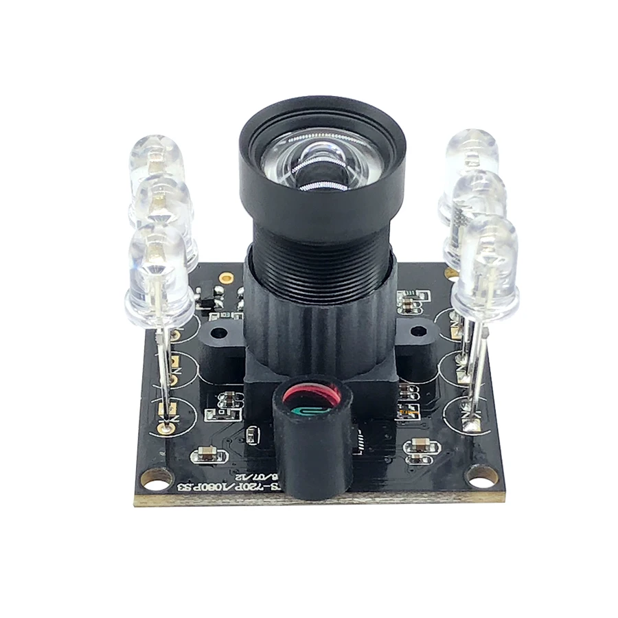 Ir 850nm led distorção zero 2mp webcam de vigilância 1080p mjpeg alta velocidade ov2710 linux uvc 30/60fps 120fps módulo de câmera usb