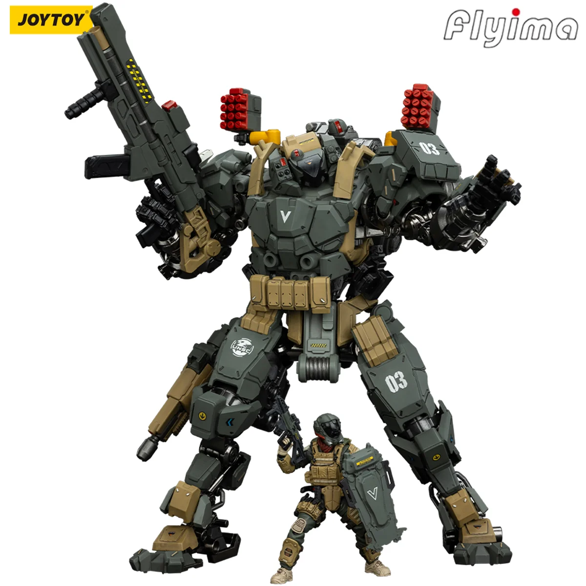 

[Pre-Order] JOYTOY Battle For the Stars 1/18 Action Figures Tyrant-03 Tactical Type Model Boy Toy
