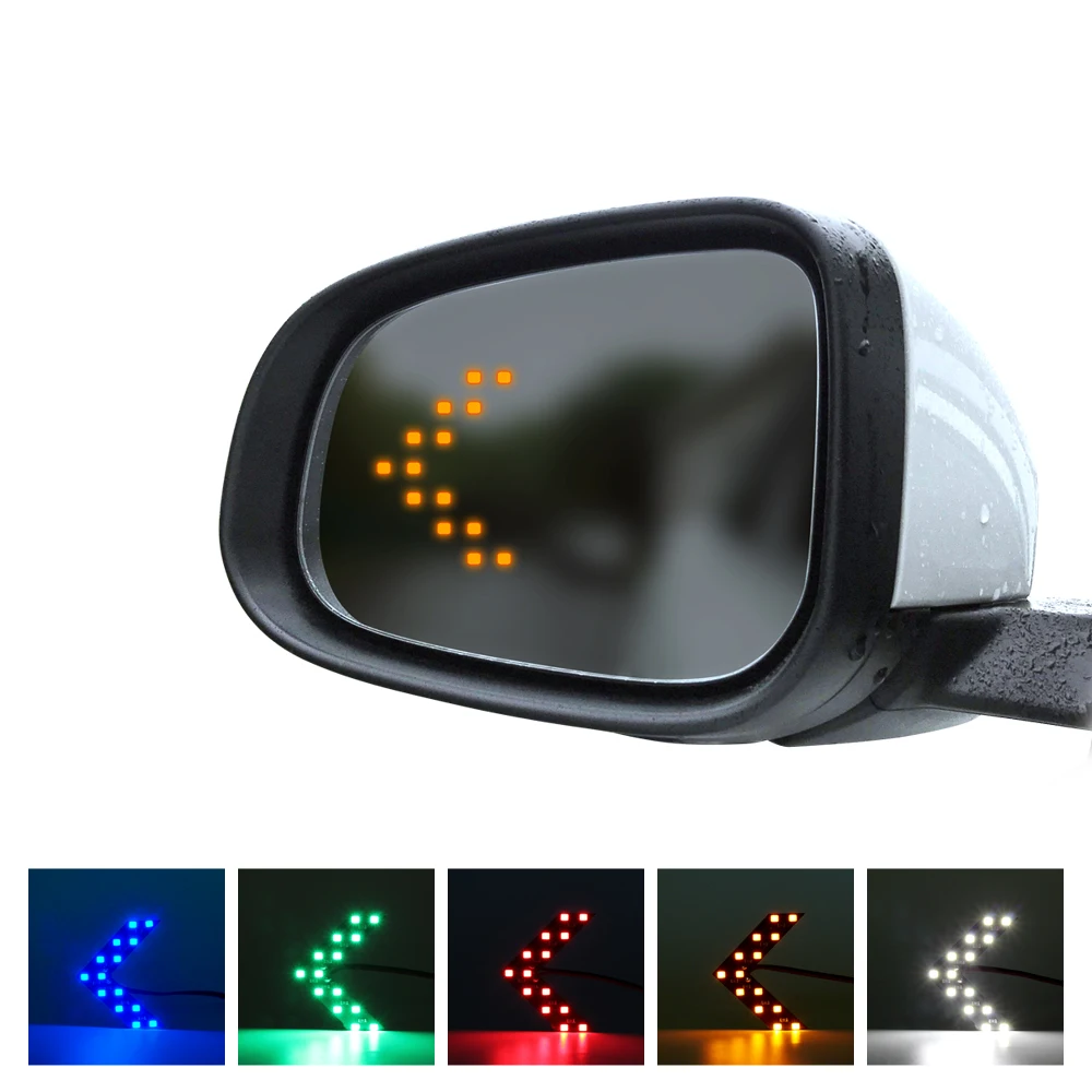 

2pcs Car LED Rear Mirror Light for BMW 1 3 5 6 7 Series X3 X5 E36 E39 E90 E91 E92 E60