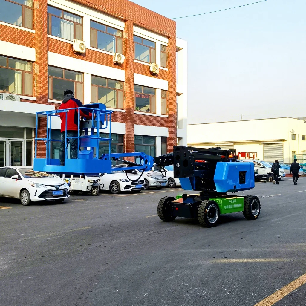 Customized Electric Drive Articulated Boom Lift Tables For Construction Work Platform Access