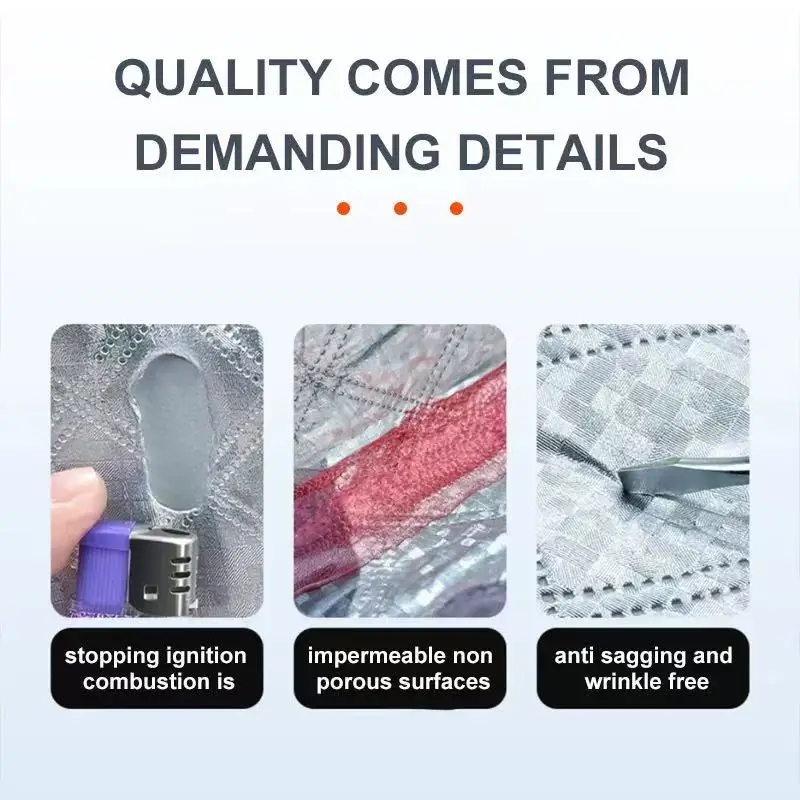 درع ثلج للسيارة، مظلة شمسية، تروس أمامية، درع ثلج سميك ومطول في الشتاء، حماية من الصقيع، الزجاج الأمامي #4