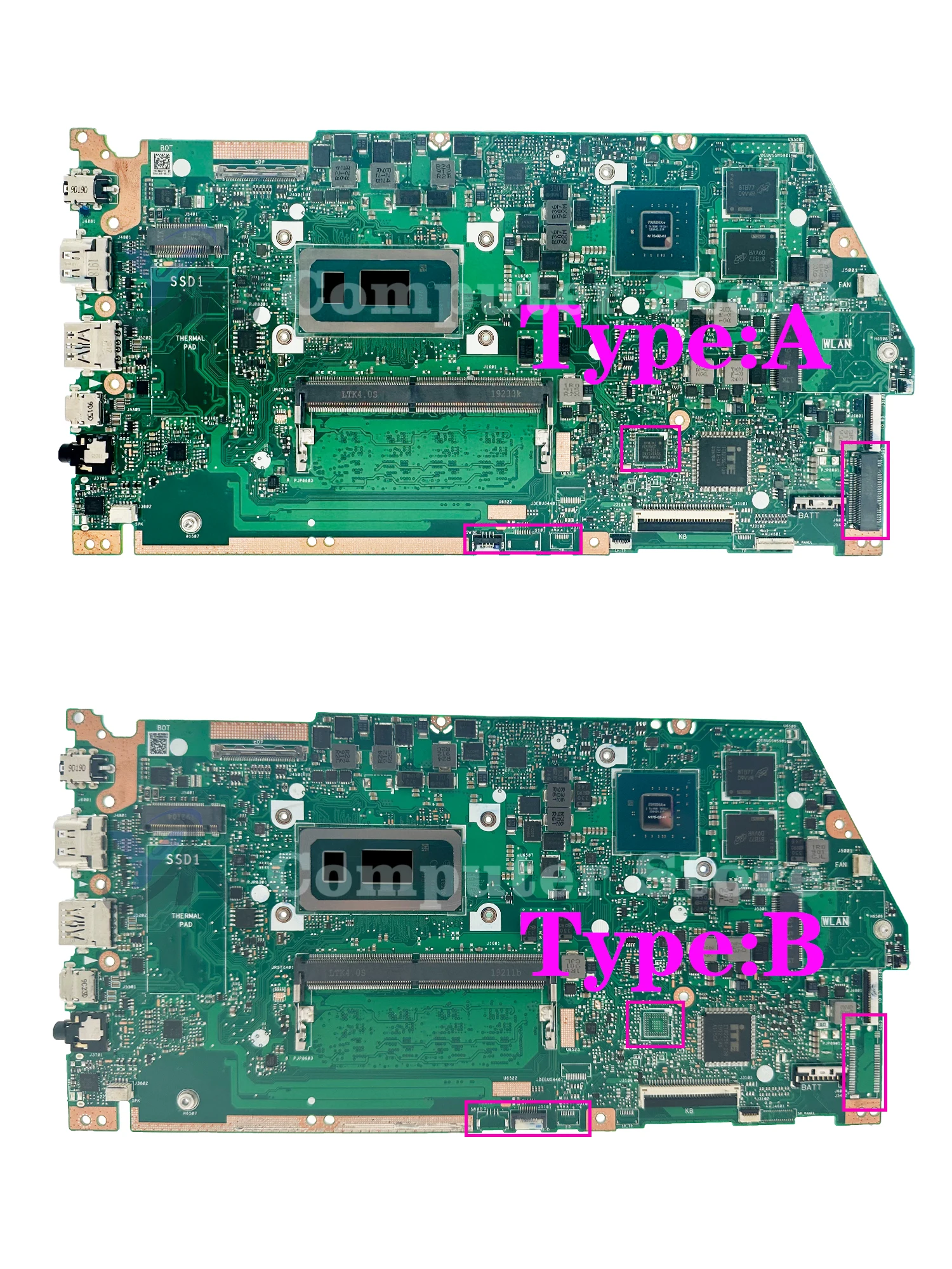 Imagem -02 - Placa-mãe do Portátil para Asus X532fl X532flc X531fl X531fl X531fl S531f K531f V531f S532f K532f V532f i3 i5 i7 ° 10 °