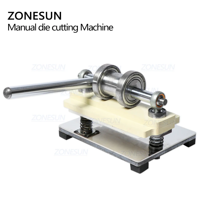 Zonesun-máquina de corte de couro para trabalhos manuais, pressionadora para molde de brincos, de aço, diy