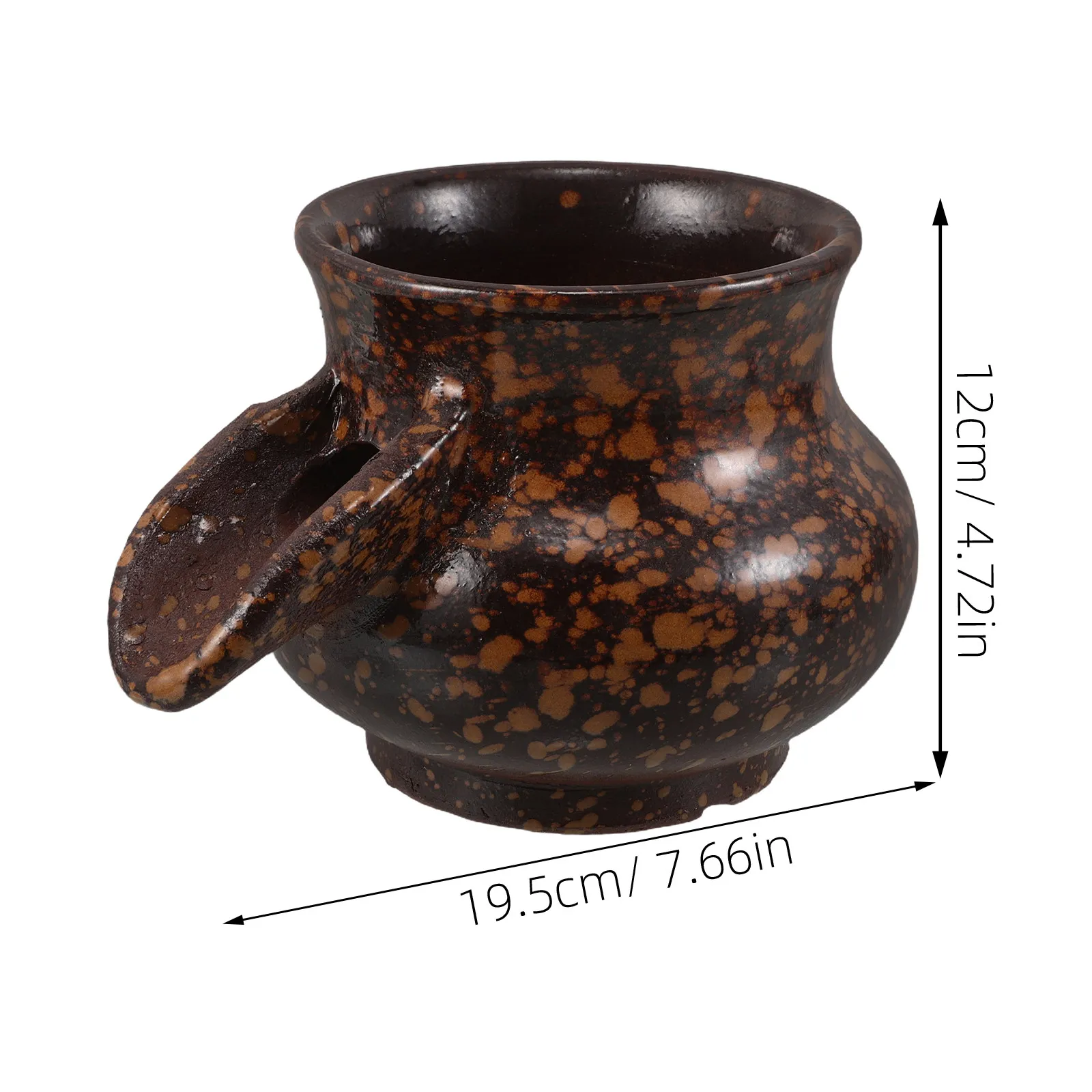 Ceramic Jar Waterfall Fountain Vintage Rustic Outdoor Garden Water Feature Indoor Tabletop Pond Spitter Decor