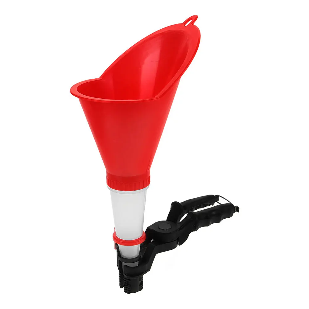 

Universal Engine Oil Filling Funnel Adjustable Fast-Clamp Spill-Resistant Automotive Oil Change Tool for Cars Motorcycles