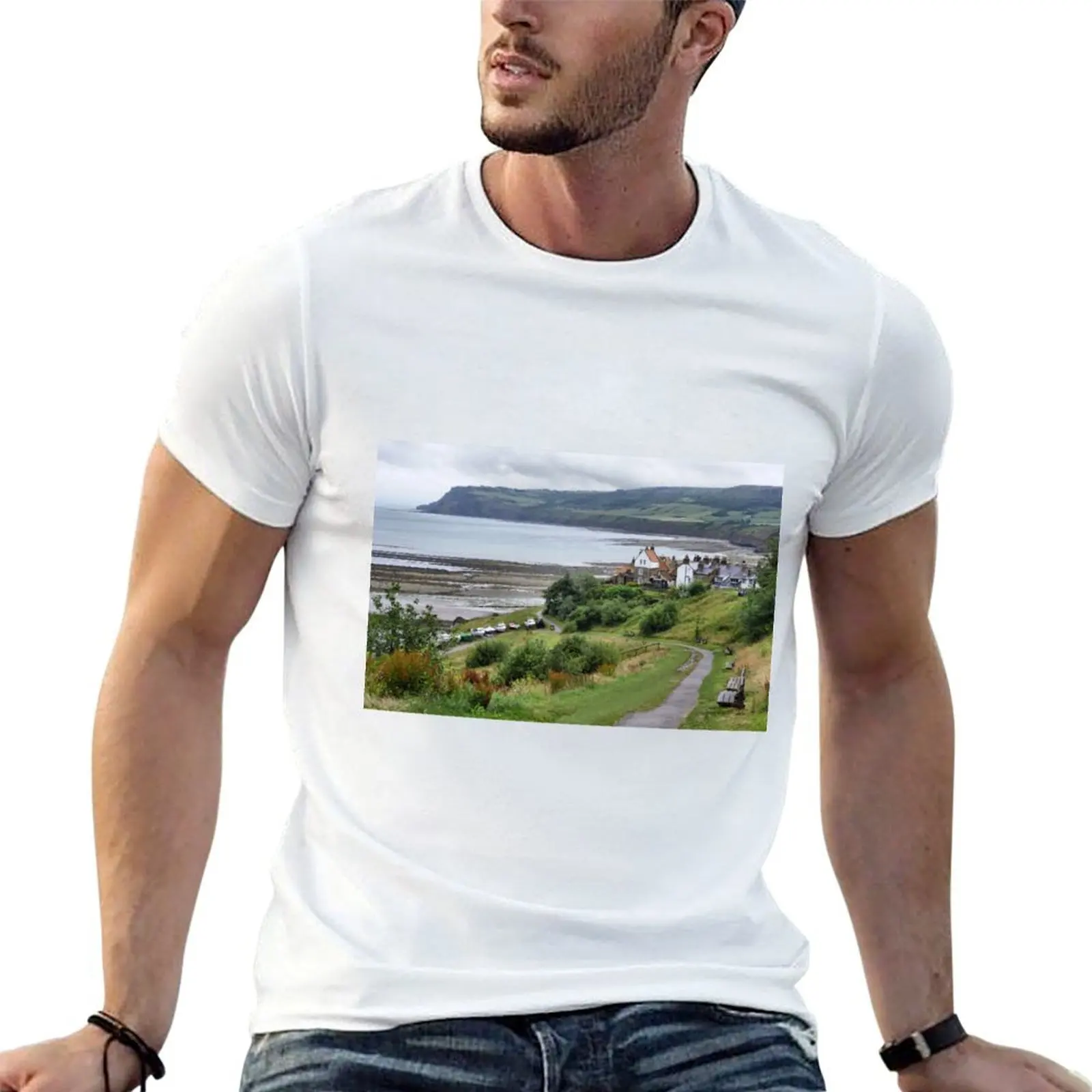 Robin Hood's Bay T-Shirt man t shirts graphic essential t shirt man t shirts high quality luxury brand T-Shirt