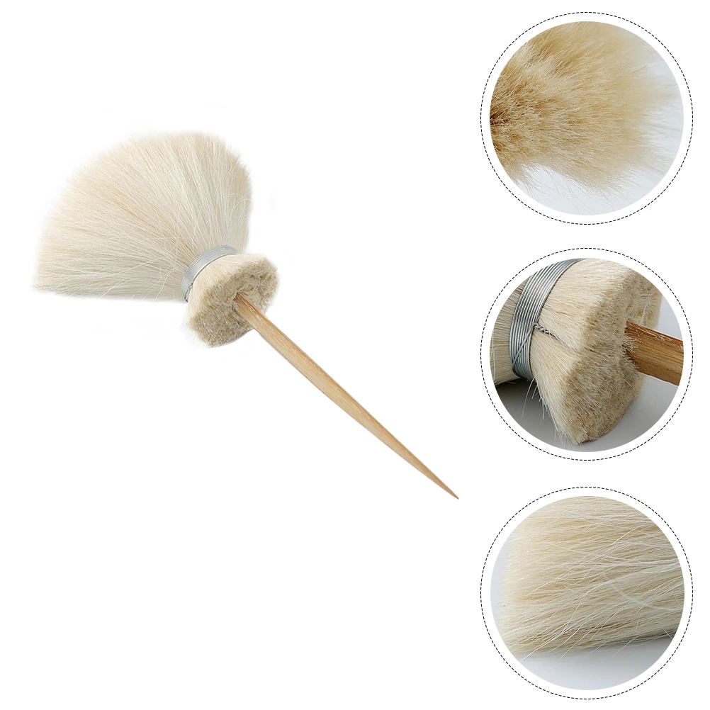 

Wool Painting Large Head Pottery Clay Shaping Clay Cleaning Wooden Brushes Large Head Brush Cleaning DIY Crafts Tool Bamboo Pen