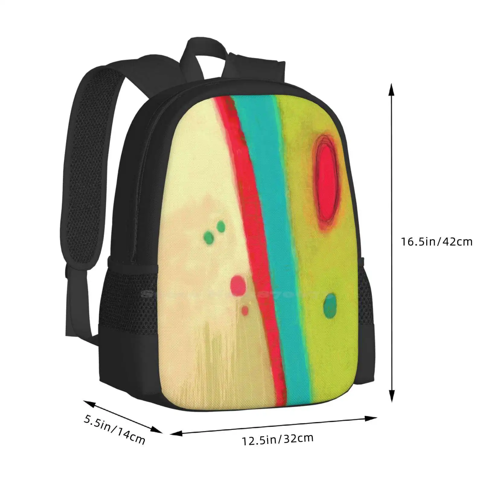 Meet Me Large Capacity School Backpack Laptop Bags Meeting Waiting For You Tastefully Tastefull Decorated Decorative Spring