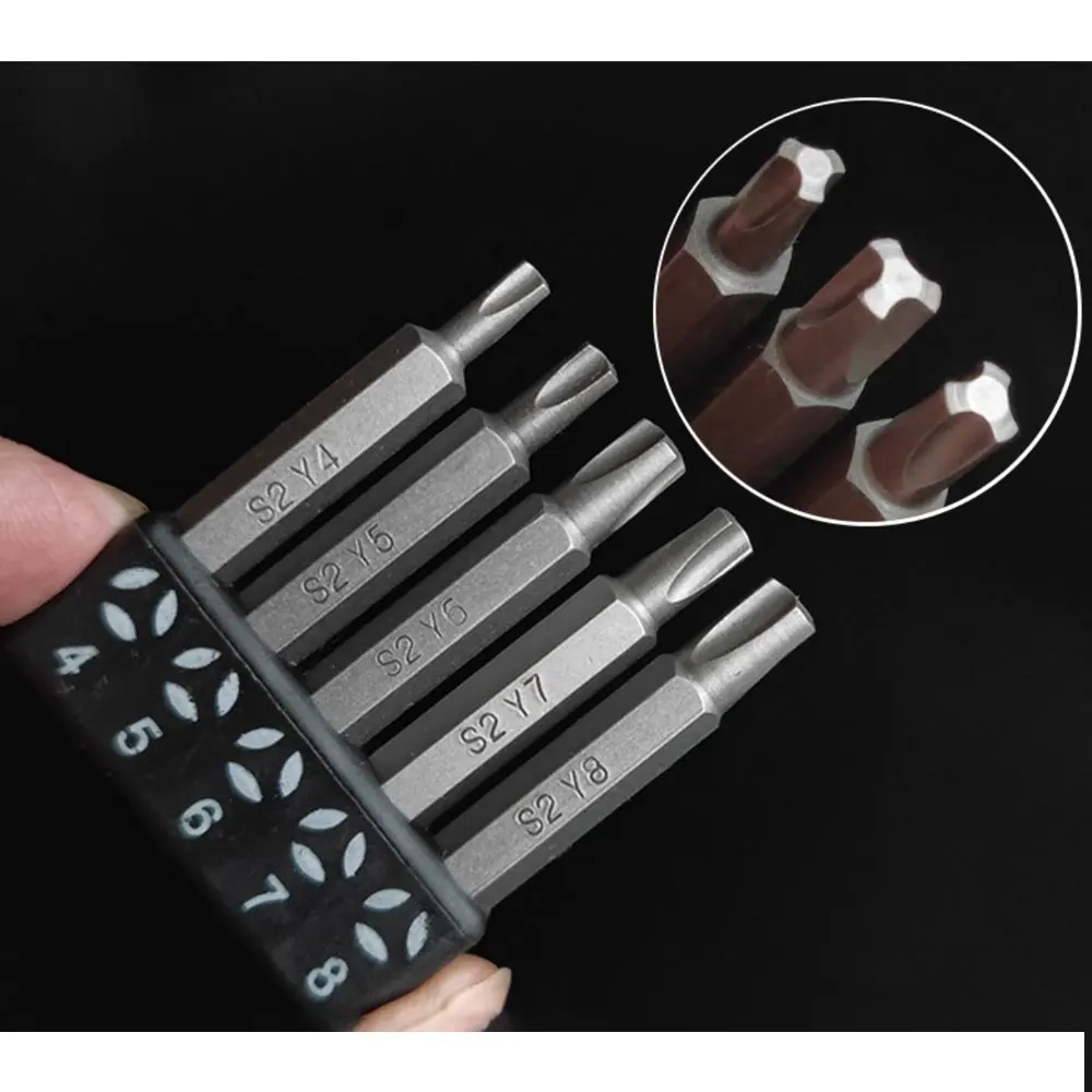 4/5/7 Pcs Special-shaped Screwdriver Set 50mm U-shaped Y-Type Triangle Inner Cross Three Points Screwdriver Bit Tool