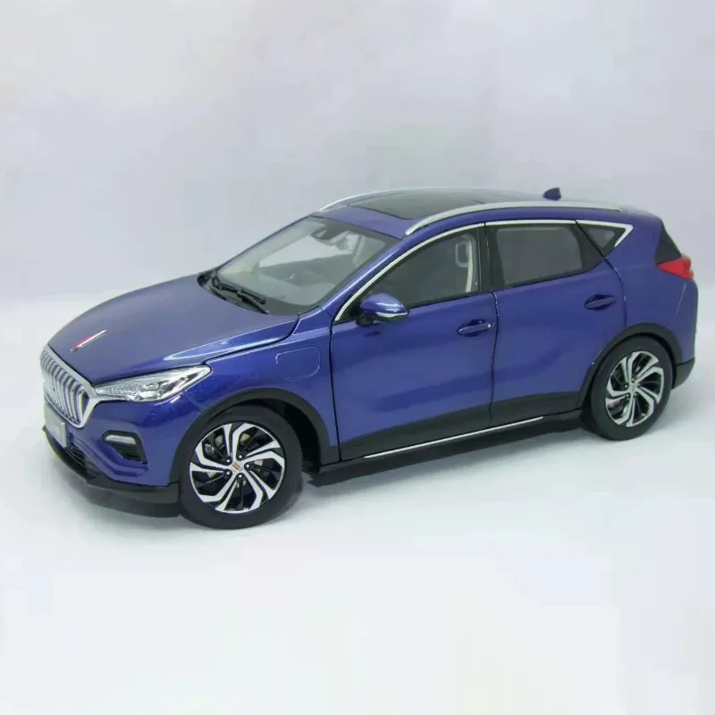 Model samochodu Hong Qi EHS3 ze stopu, symulacja, FAW E-HS3 SUV dekoracja, odlewany metalowy replika, prezent dla chłopca, kolekcja dla dorosłych, skala 1:18