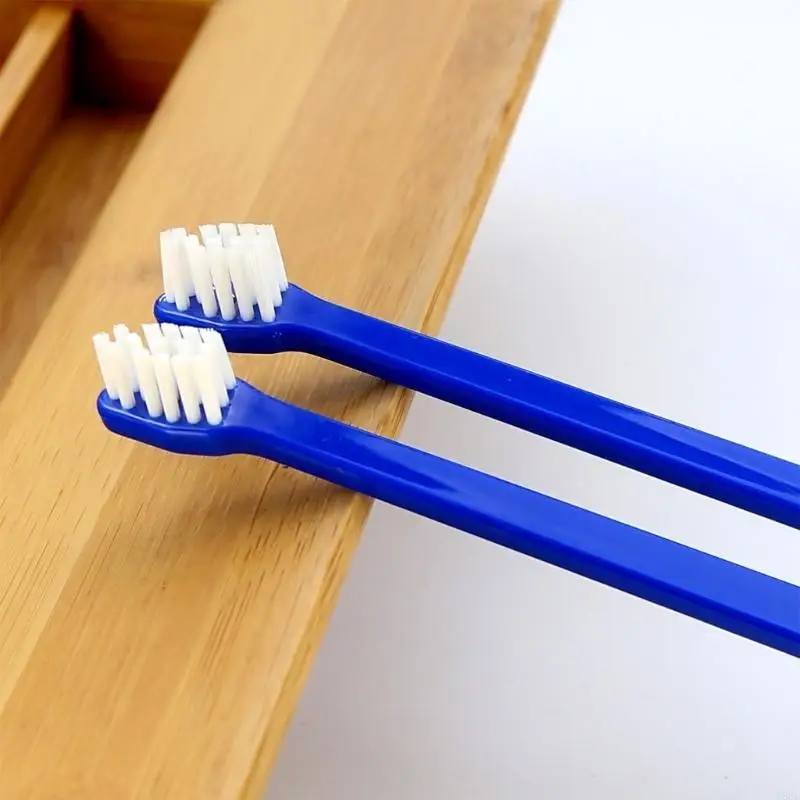 68UC animal compagnie double brosse à dents chiens chiens brossant les dents compagnie nettoyage bouche