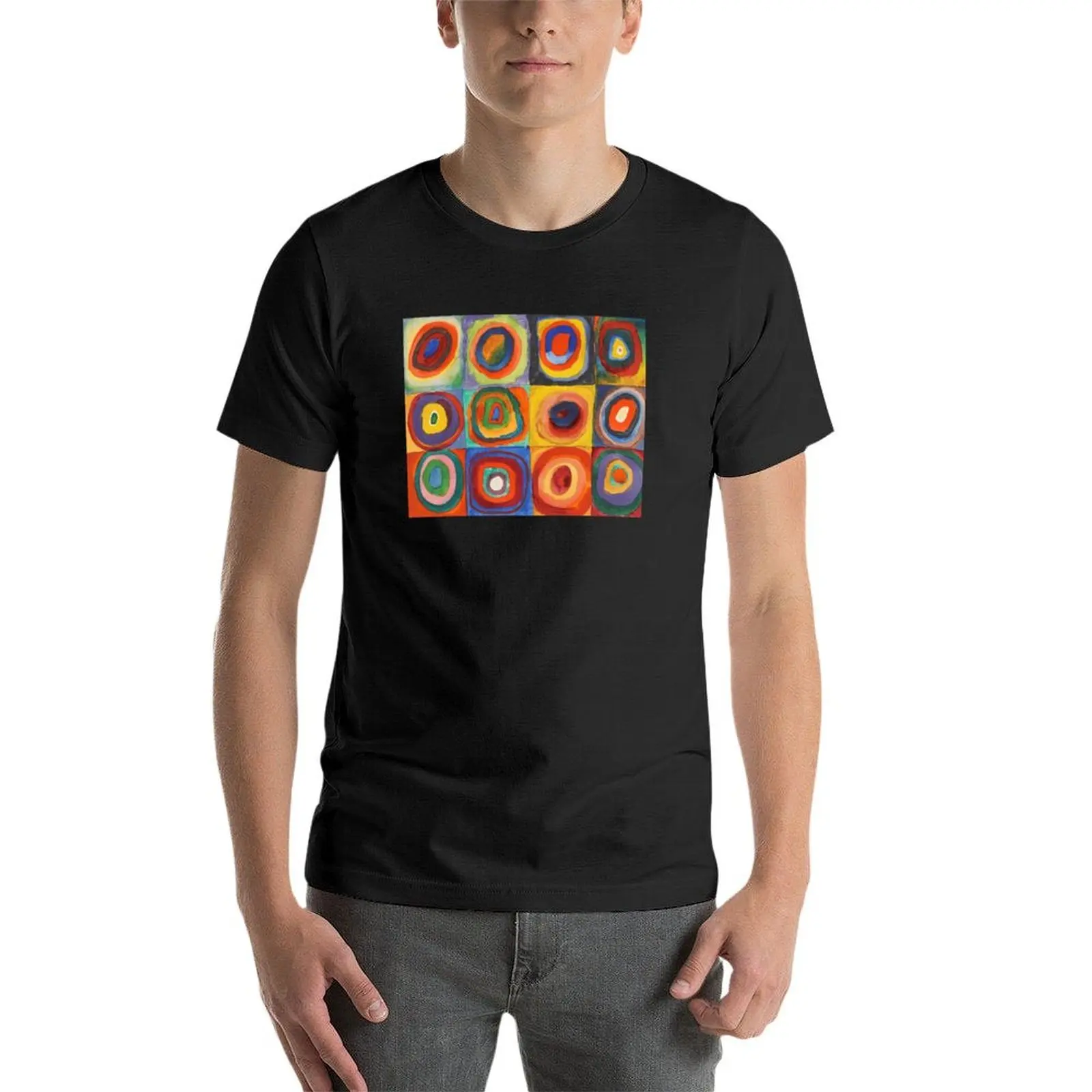 Wassily Kandinsky - Concentric Circles T-Shirt heavyweights plus sizes vintage Men's t shirts