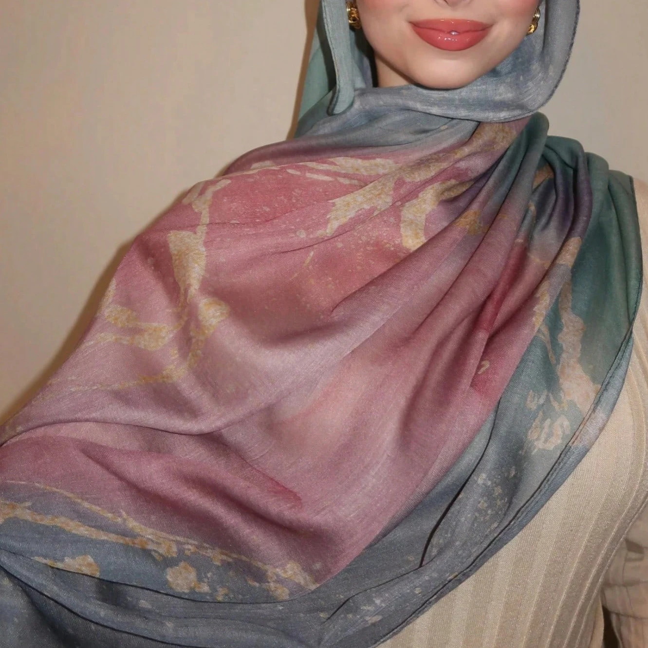 1 قطعة طباعة الموضة بوهيميا وشاح ناعم للنساء عقال الربيع الصيف تنفس النساء الحجاب وشاح الملابس والاكسسوارات