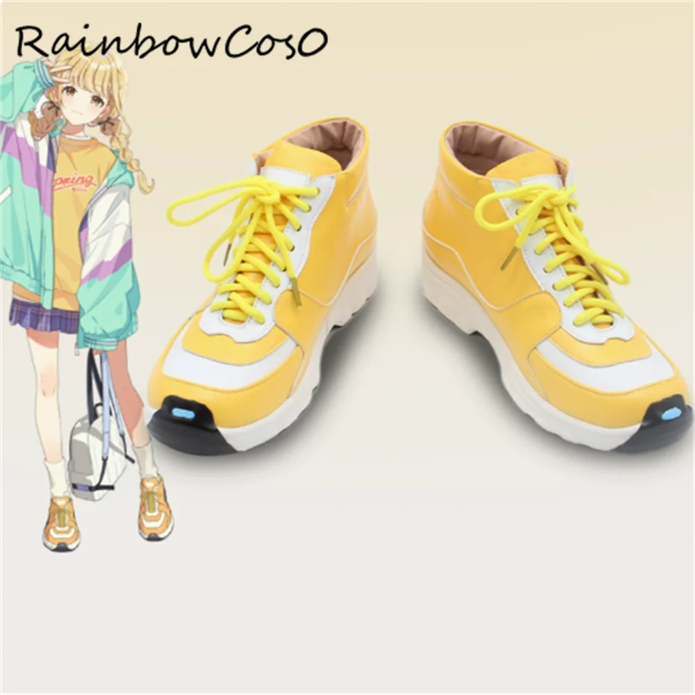 

Fujita Kotone Gakuen IDOLM@STER Cosplay Shoes Boots Game Anime Carnival Party Halloween Chritmas Rainbowcos0 W4386