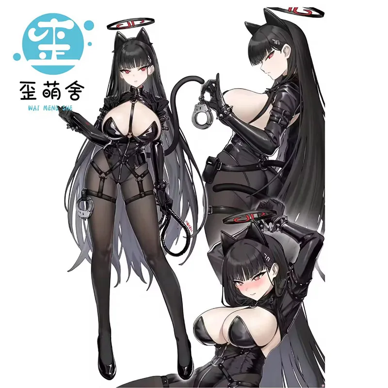 أنيمي الأزرق أرشيف Tsukatsuki ريو الأزياء تأثيري ، دعوى جلدية ، ريو القط آذان والذيول ، هالوين