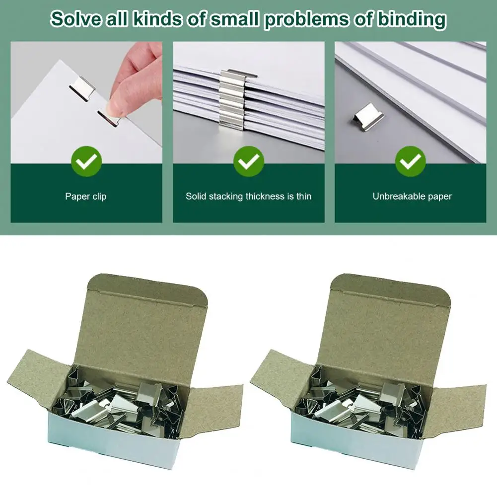 Practical Paper Clam Labor-saving Stapler Clip 50 Stapler Clips Handheld Paper Clip Dispenser  Multi-purpose
