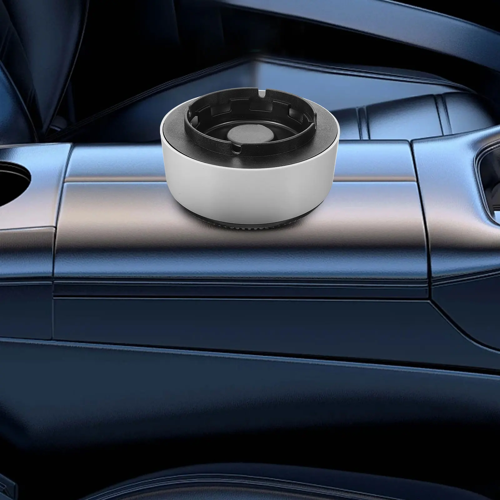 

Smart Ashtray Grey Smoke Odor Remover for Car Home Portable Mini Ashtray Indoor Outdoor Stylish Modern