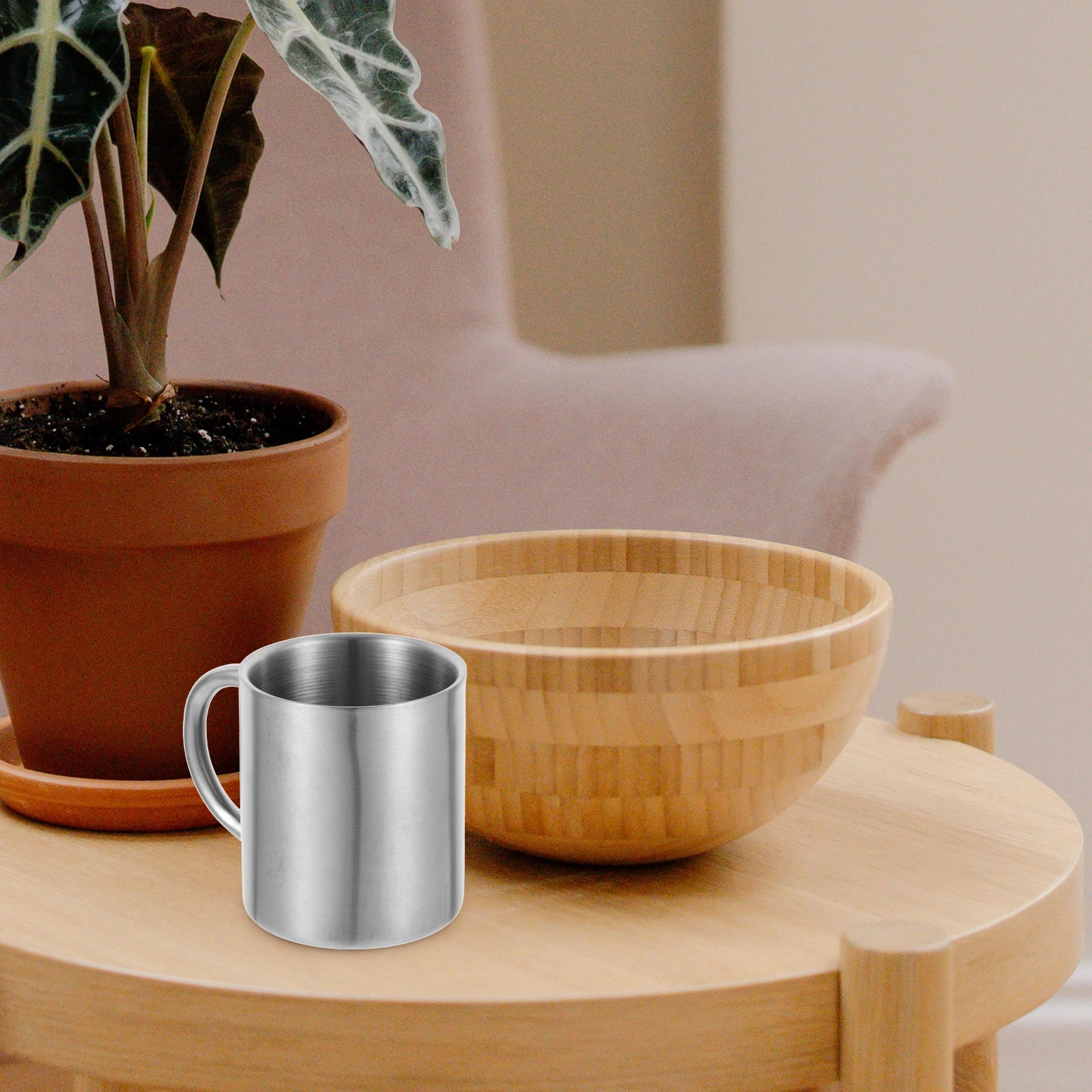 

Thermal Cup Tumbler Coffee Mug Outdoor Drink Backpack Stainless Steel Tea Water 304 Metal Travel Camping