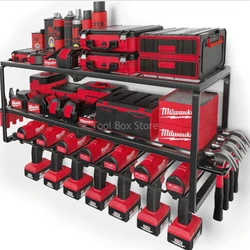 Hand Power Tool Organizer Rack Wall Mounted Rustproof Tool Cabinet Electric Drill Holders Heavy Duty Tool Trolley for Workshop