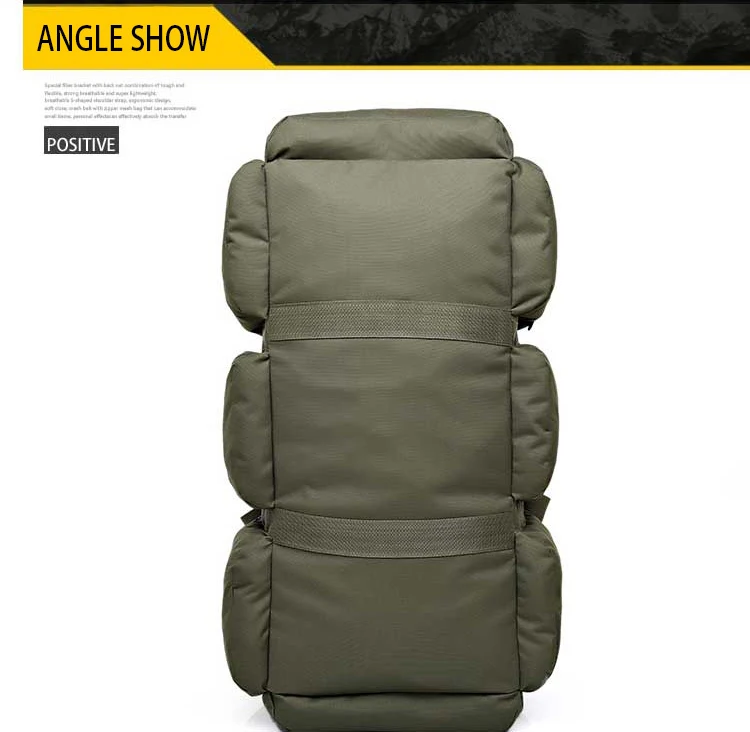 100L Camping-Rucksack, großer Reiserucksack für Herren, Outdoor-Schultertasche, Wander- und Trekking-Tasche, taktische Reisetasche, Weekender – Detail 3