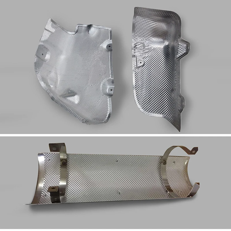 Fire-proof Heat Shield Aluminum Plate Motorcycle Car Turbo Manifold Exhausts Pipe Protection Firewal Floor Pan Fuel Tank Engine