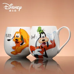 Disney cute   Cartoon  Mickey Mouse Straight drink cup Minnie Goofy Ceramic Cups Milk Handle Coffee Mug