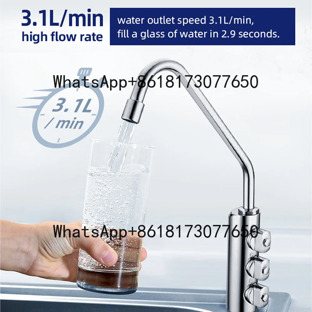 

Under Counter Sparkling Filter Chiller Water Machine with Stainless Steel 3 Knots Faucet