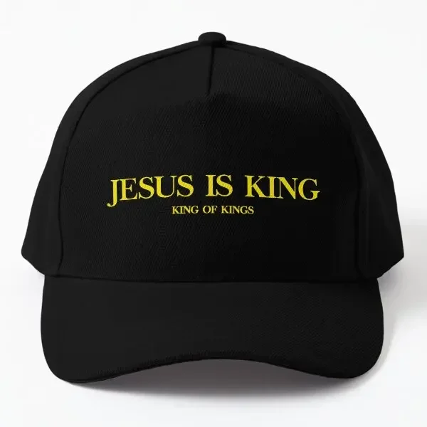 Jesus Is King King Of Kings Jesus Rey  Baseball Cap Hat Women Sun Sport Czapka Fish Snapback Solid Color Casual Bonnet  Outdoor