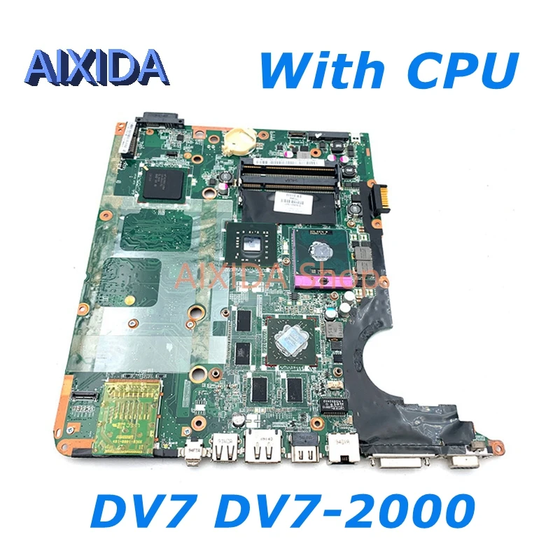 AIXIDA DAUT3DMB8D0 516294-001 516293-001 For HP Pavilion DV7 DV7-2000 Laptop Motherboard PM45 DDR2 HD4650 GPU Mainboard