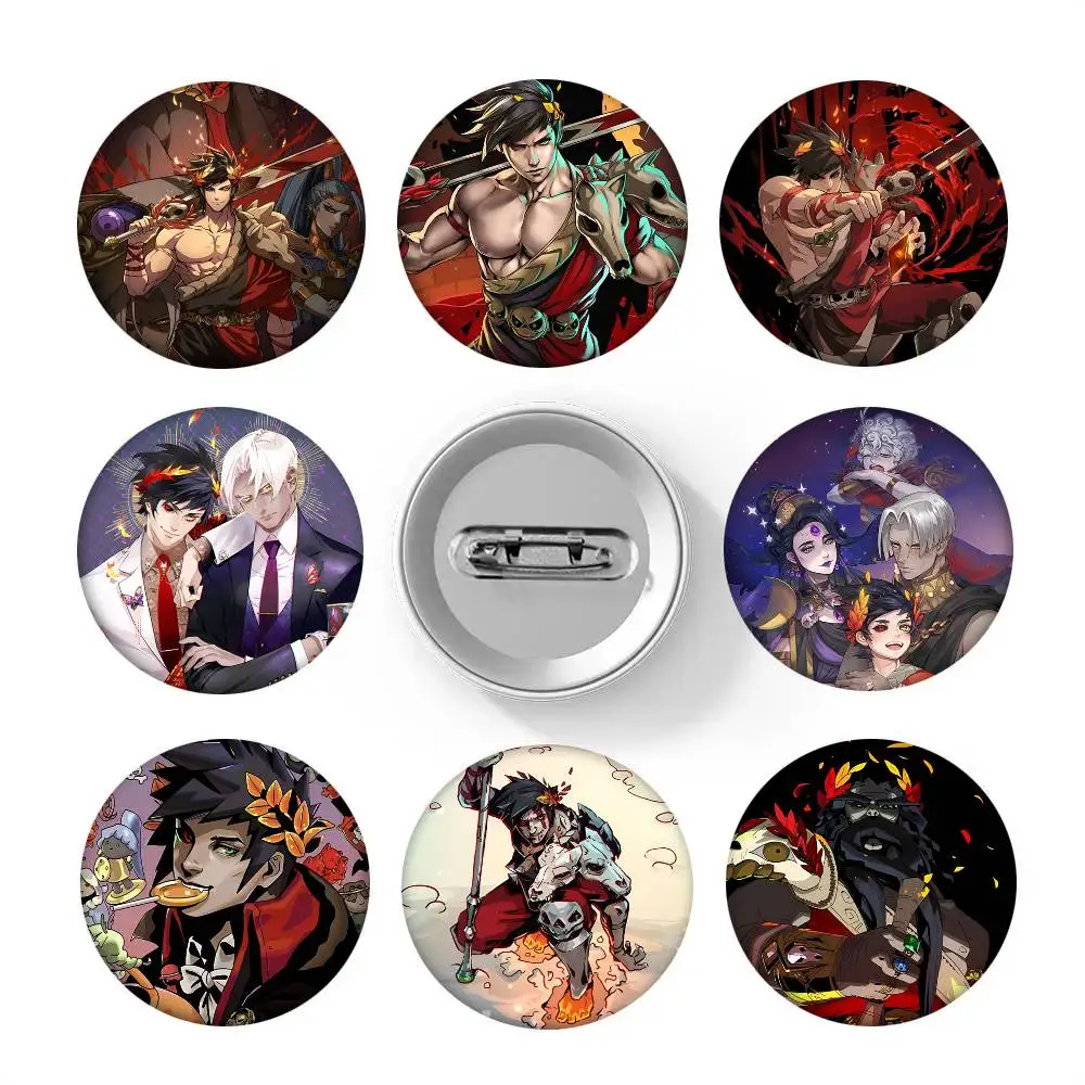 Hades Video Game Round Badge Lapel Pin Backpack Clothing Jewelry Accessories Gift Brooch